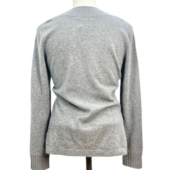 Classiques Entier Cashmere Sweater Womens Small Gray Long Sleeve - Picture 4 of 8